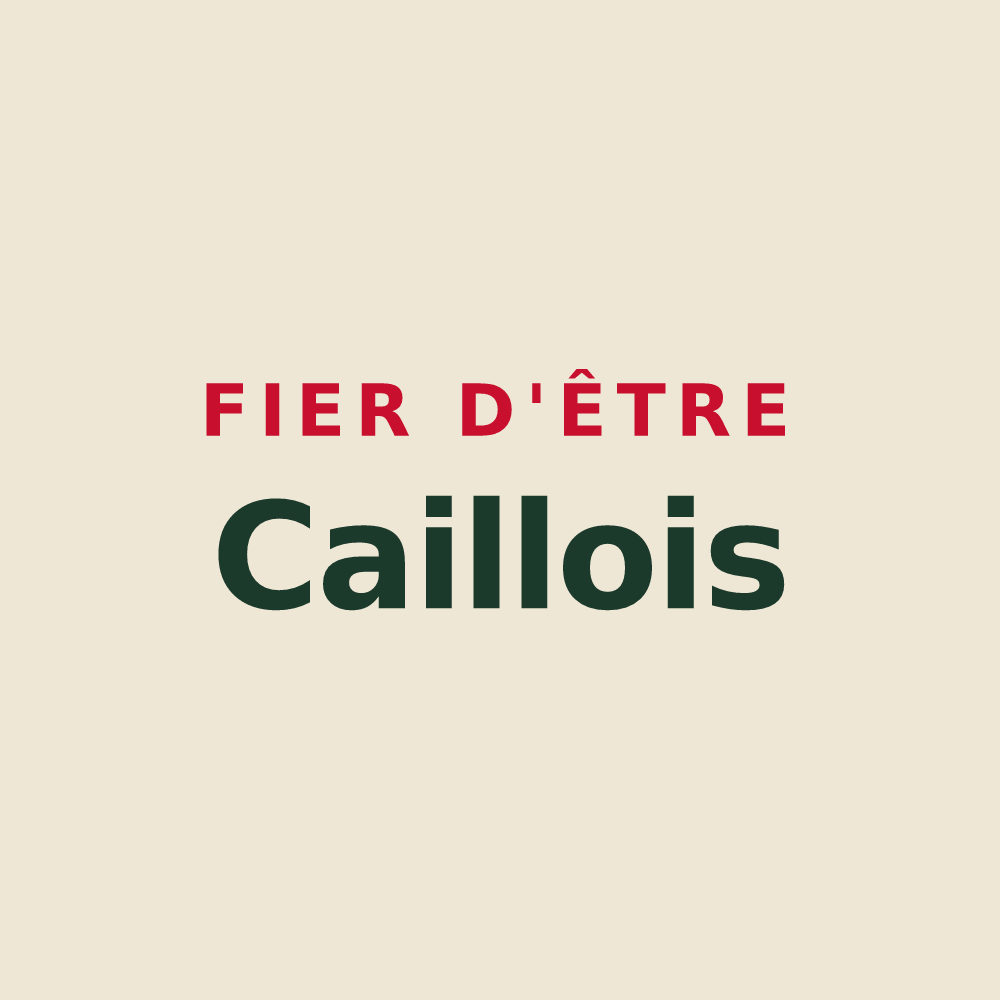 Tote bag « Fier d'être Caillois » — design pour Caille