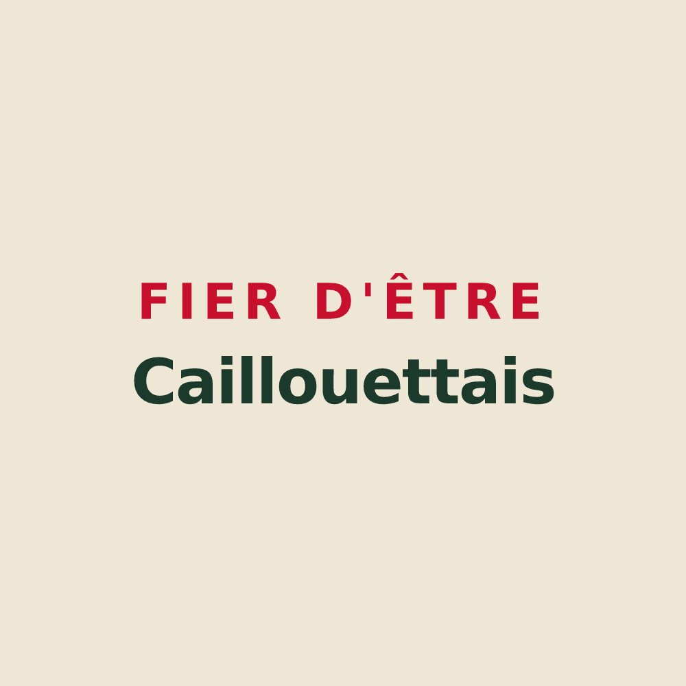 Tote bag « Fier d'être Caillouettais » — design pour Caillouet-Orgeville