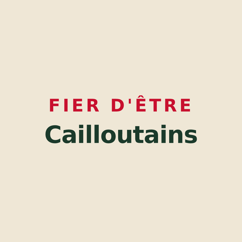 Tote bag « Fier d'être Cailloutains » — design pour Cailloux-sur-Fontaines