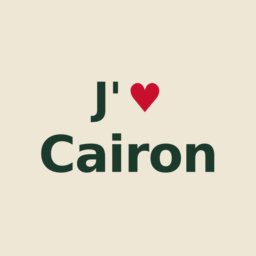 Tote bag personnalisé Cairon — design J'aime Cairon