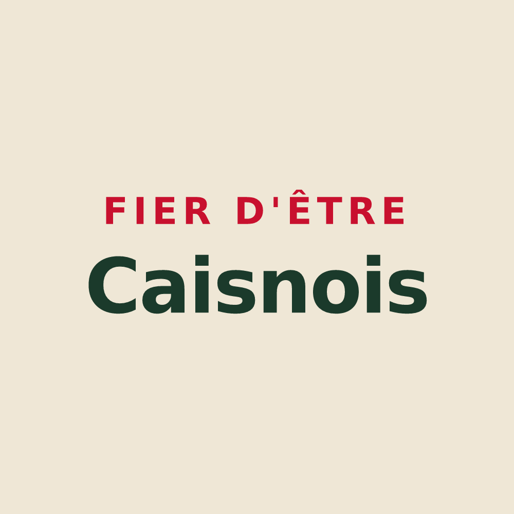 Tote bag « Fier d'être Caisnois » — design pour Caisnes