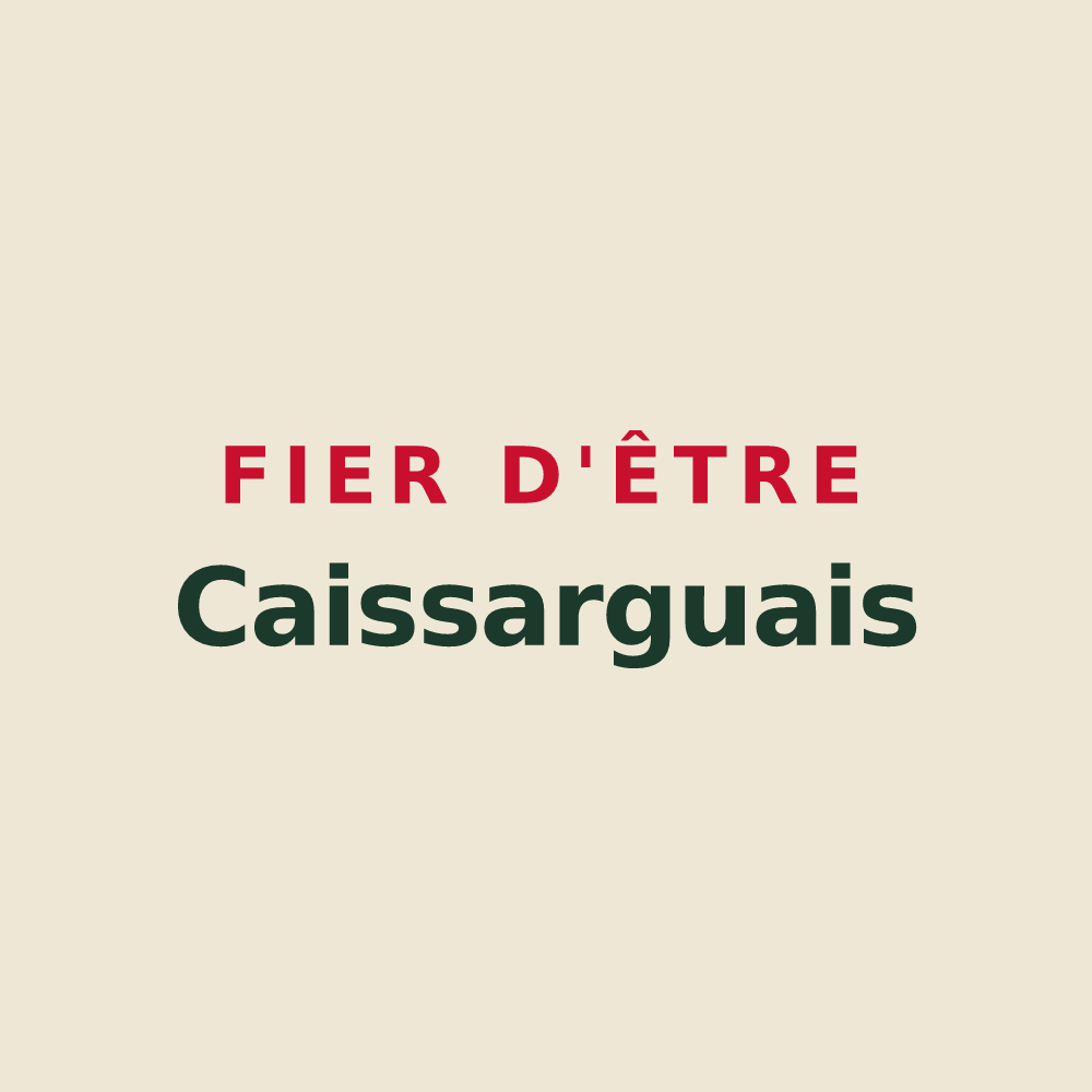 Tote bag « Fier d'être Caissarguais » — design pour Caissargues