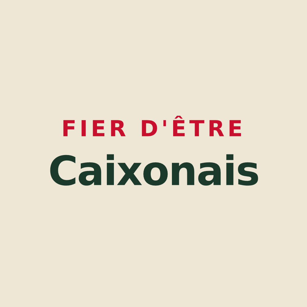 Tote bag « Fier d'être Caixonais » — design pour Caixon