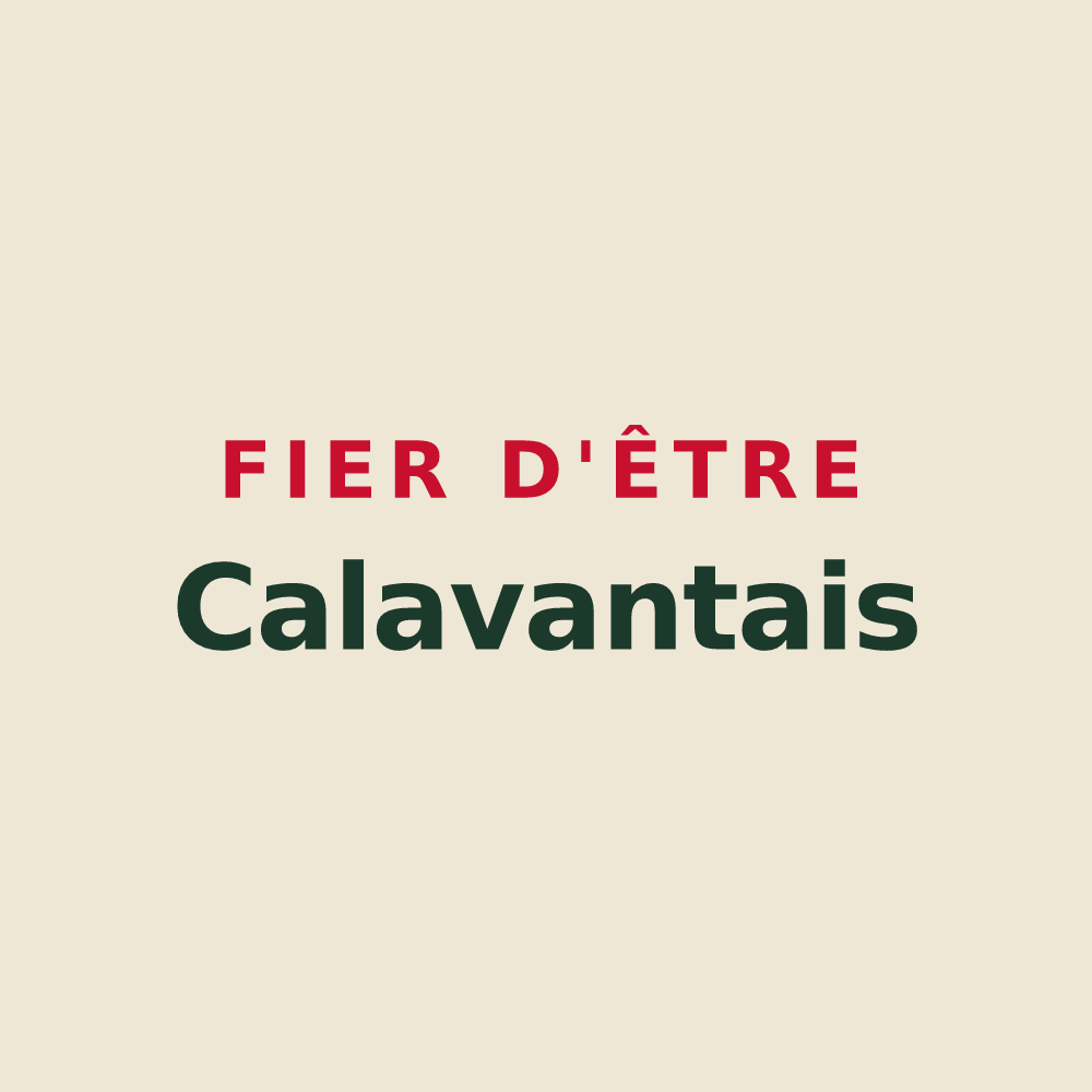 Tote bag « Fier d'être Calavantais » — design pour Calavanté