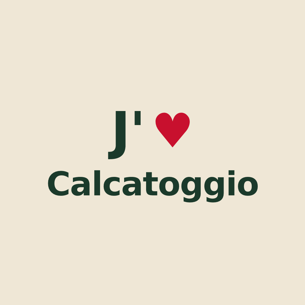 Tote bag personnalisé Calcatoggio — design J'aime Calcatoggio