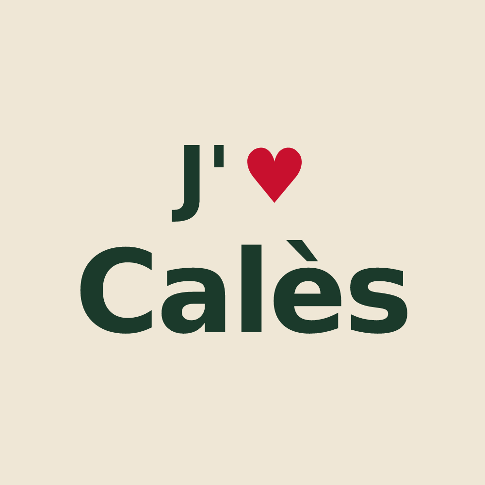 Tote bag personnalisé Calès — design J'aime Calès