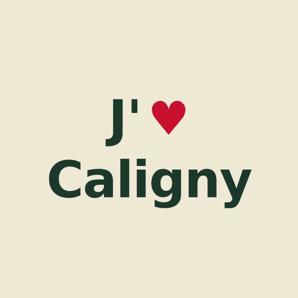 Tote bag personnalisé Caligny — design J'aime Caligny