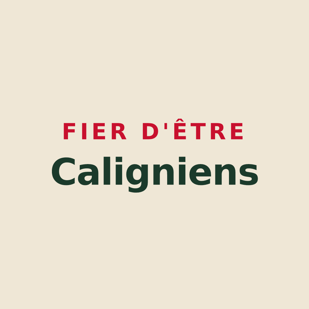 Tote bag « Fier d'être Caligniens » — design pour Caligny