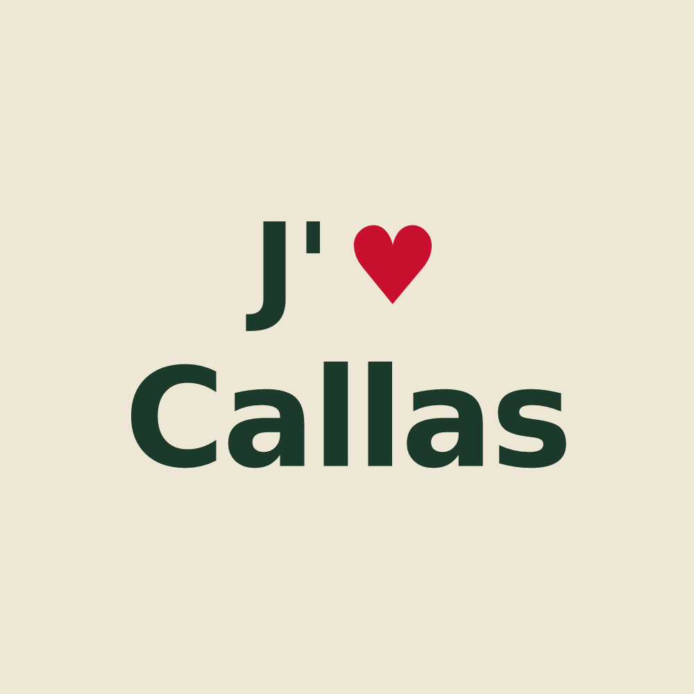 Tote bag personnalisé Callas — design J'aime Callas