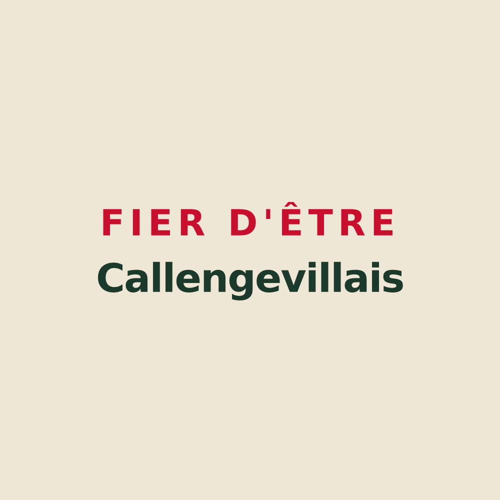 Tote bag « Fier d'être Callengevillais » — design pour Callengeville