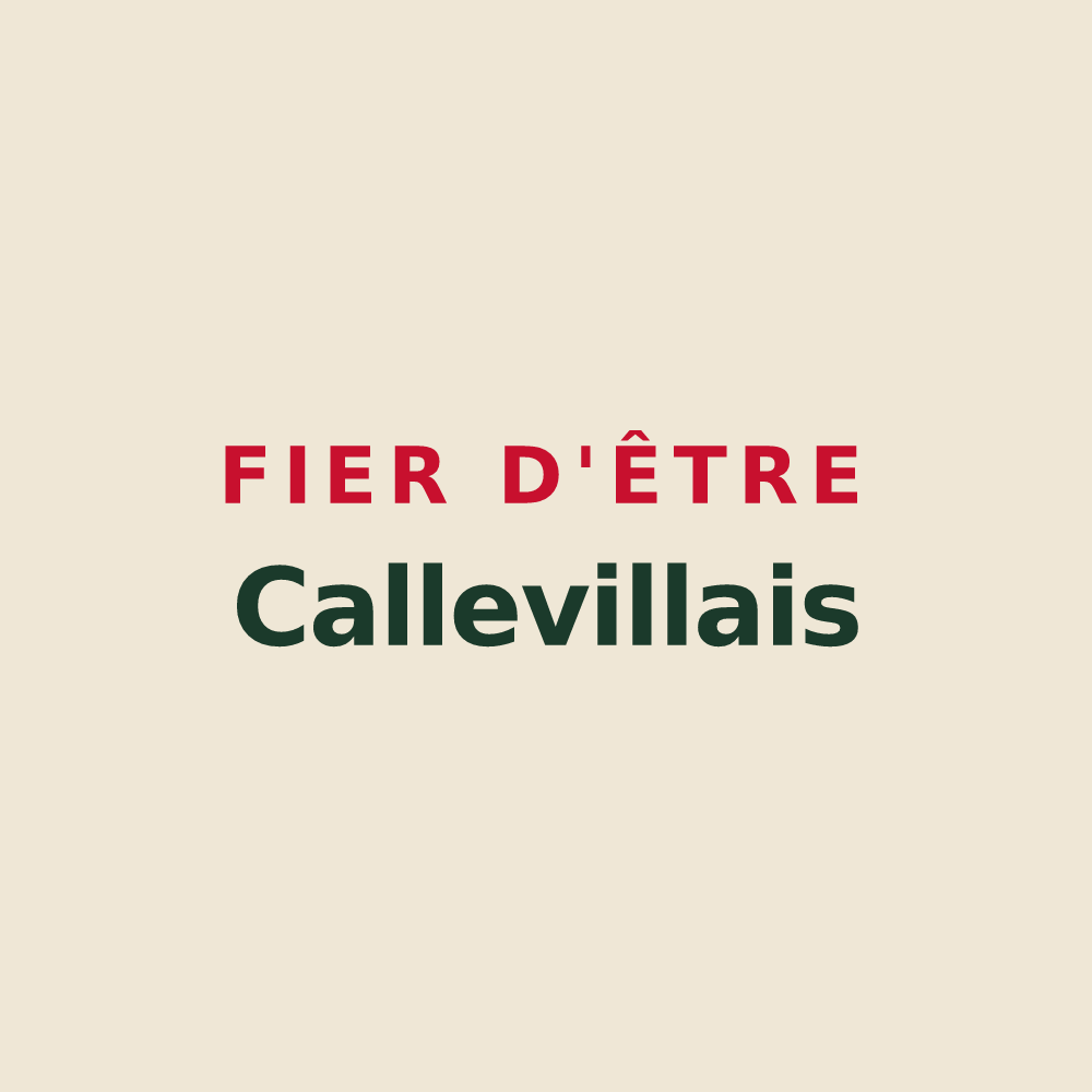 Tote bag « Fier d'être Callevillais » — design pour Calleville