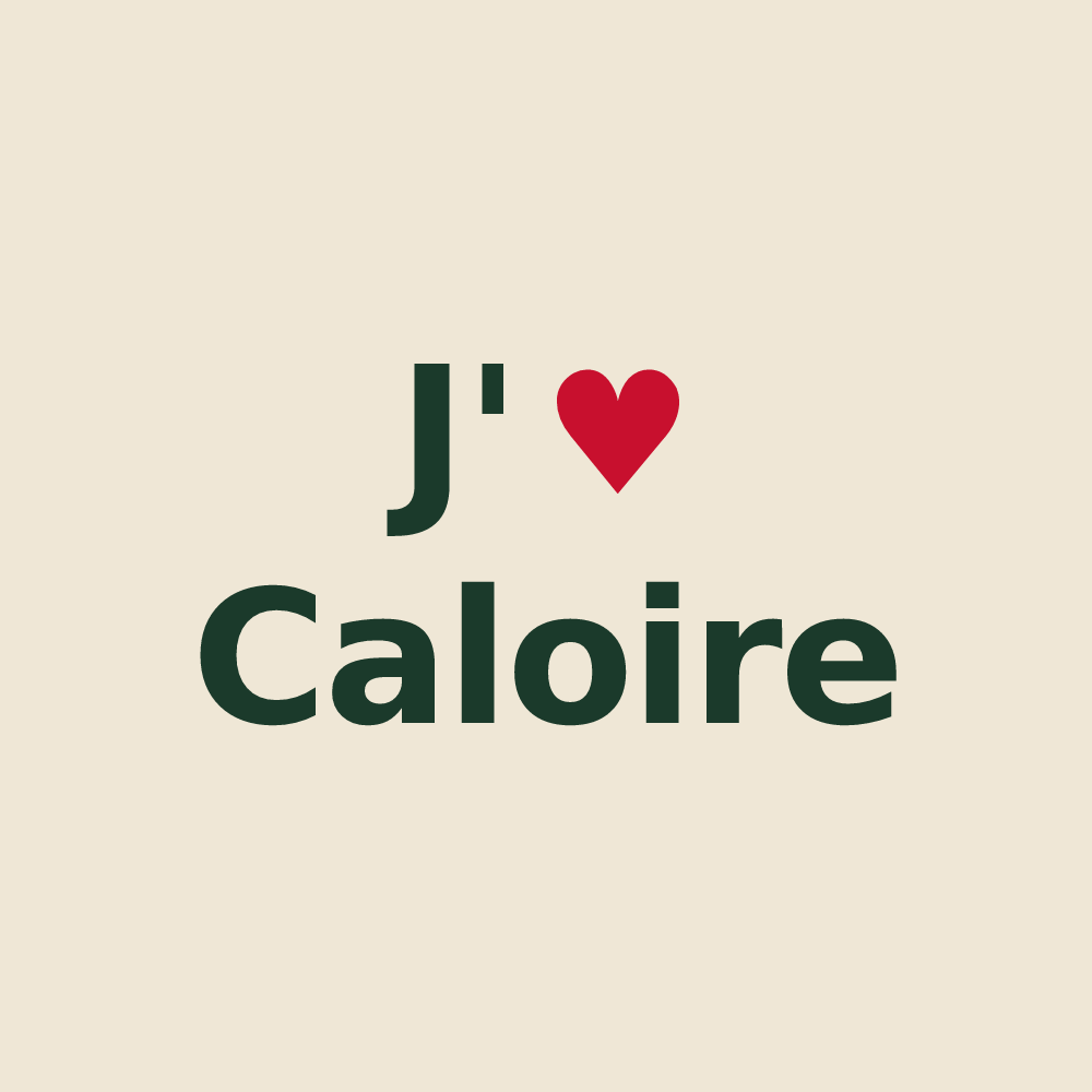 Tote bag personnalisé Caloire — design J'aime Caloire