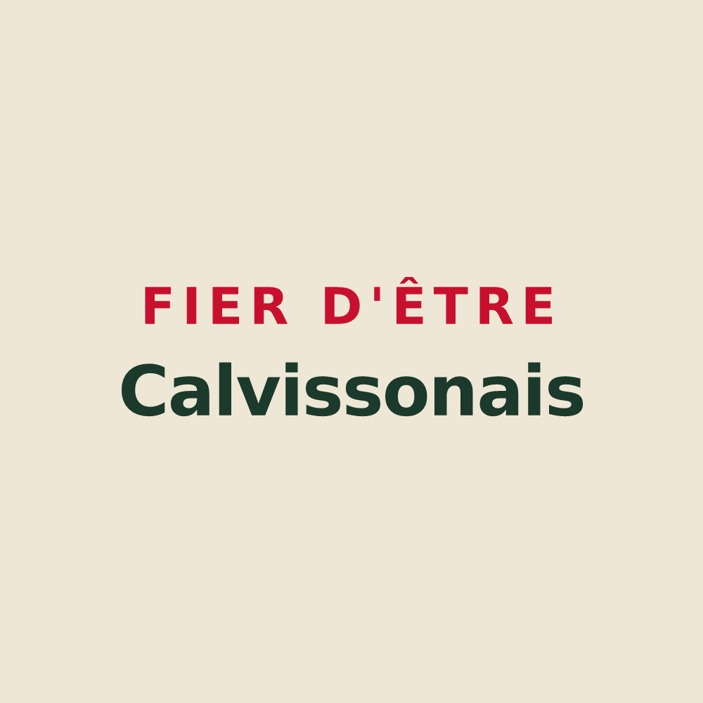 Tote bag « Fier d'être Calvissonais » — design pour Calvisson