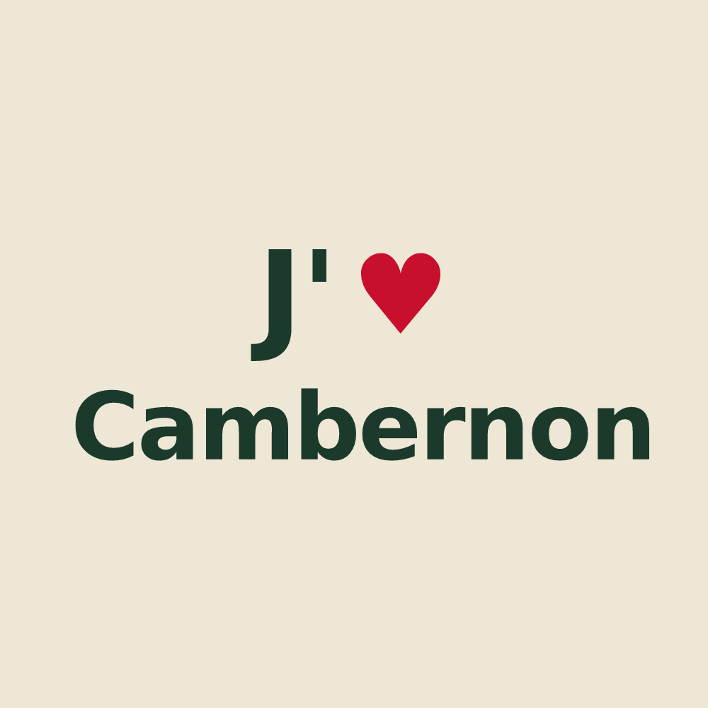 Tote bag personnalisé Cambernon — design J'aime Cambernon