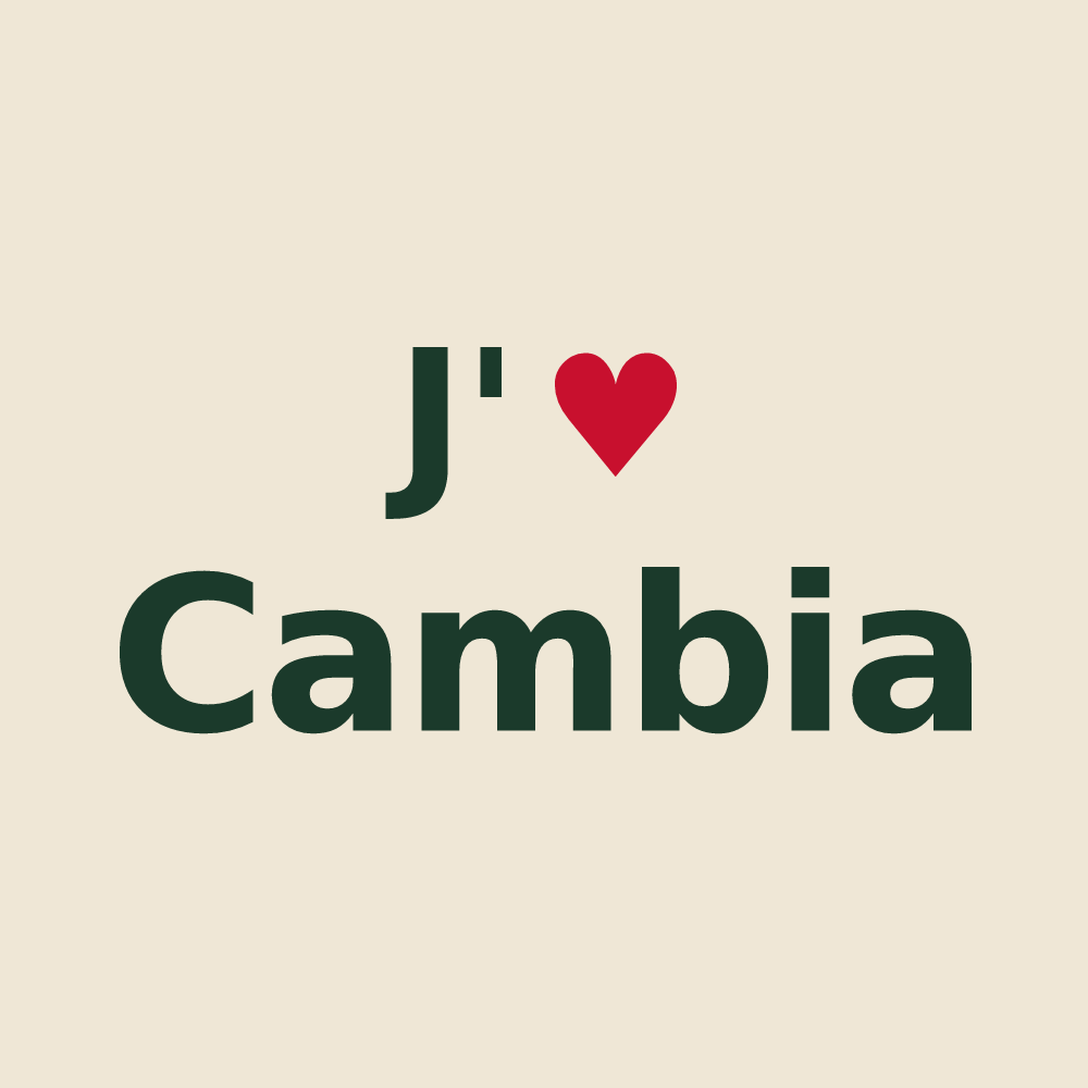 Tote bag personnalisé Cambia — design J'aime Cambia