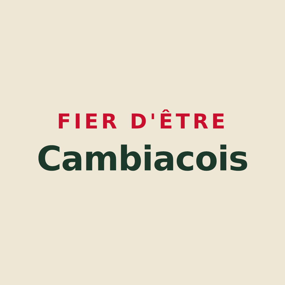Tote bag « Fier d'être Cambiacois » — design pour Cambiac