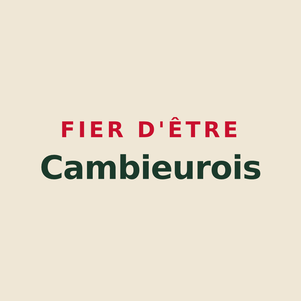 Tote bag « Fier d'être Cambieurois » — design pour Cambieure