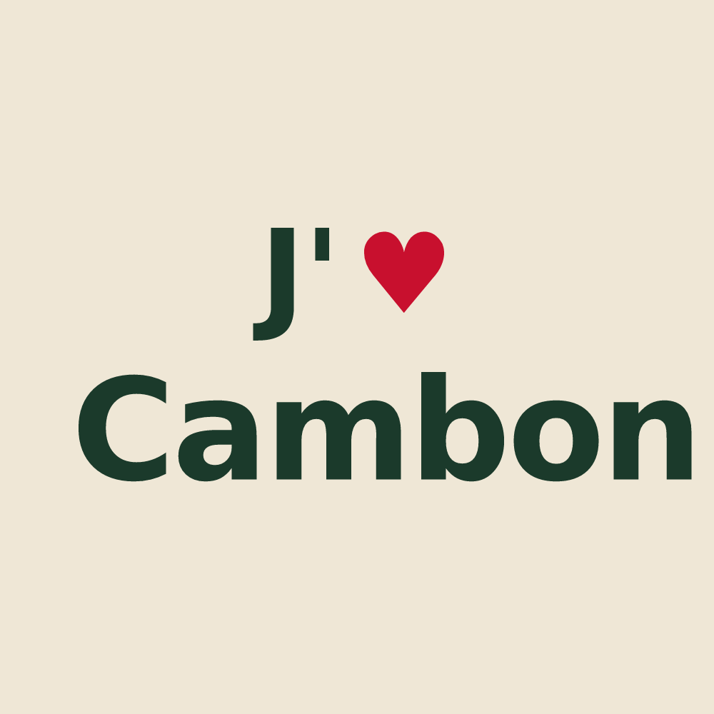 Tote bag personnalisé Cambon — design J'aime Cambon