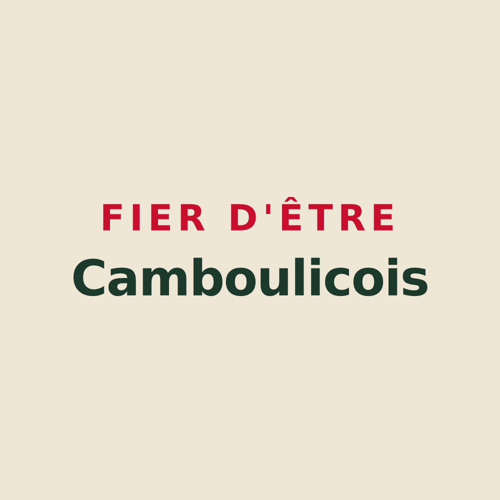 Tote bag « Fier d'être Camboulicois » — design pour Camboulit