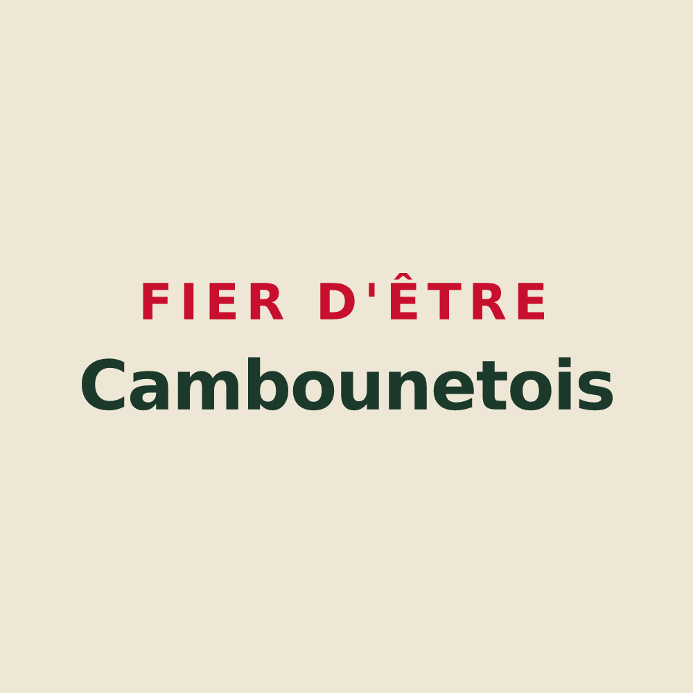 Tote bag « Fier d'être Cambounetois » — design pour Cambounet-sur-le-Sor