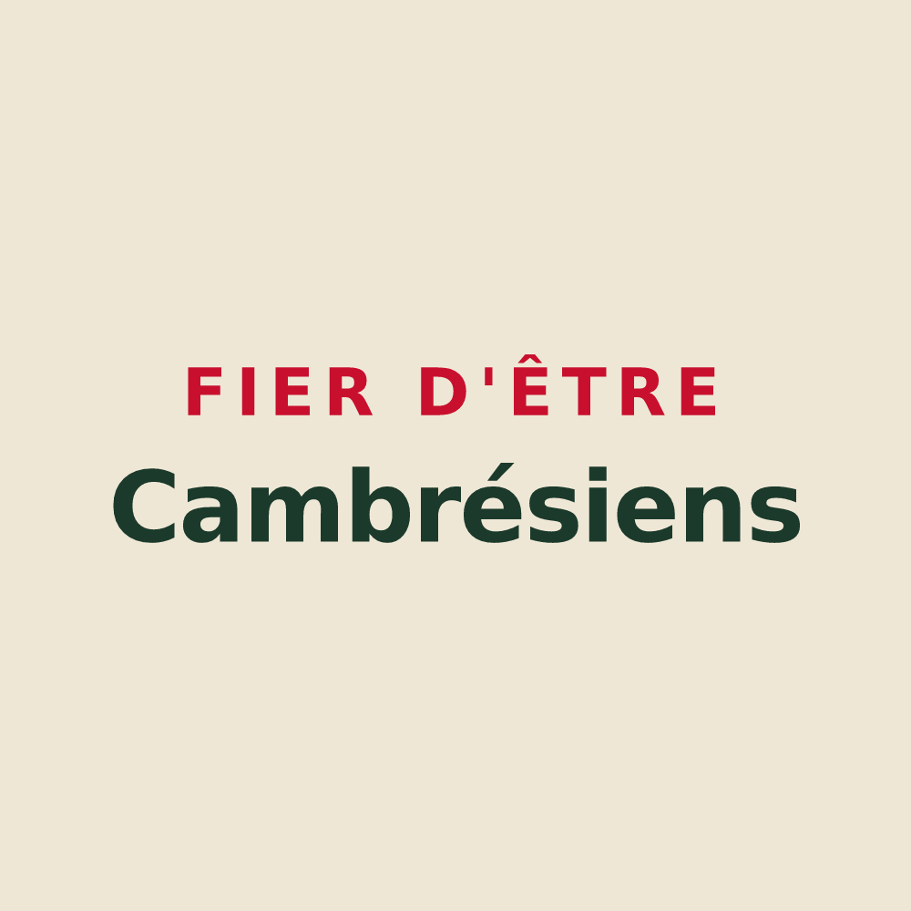 Tote bag « Fier d'être Cambrésiens » — design pour Cambrai