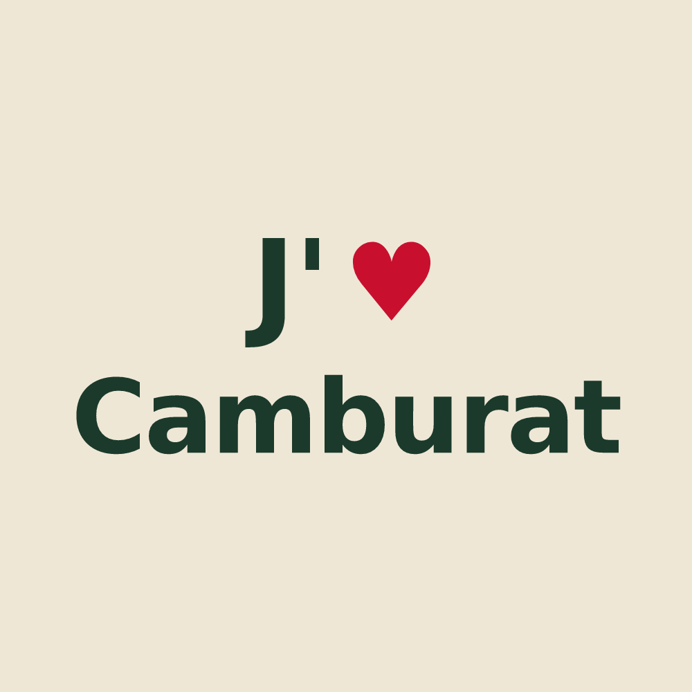 Tote bag personnalisé Camburat — design J'aime Camburat