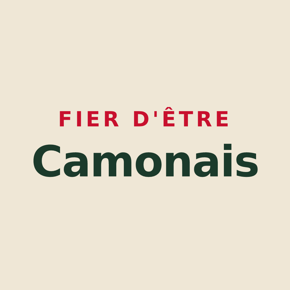 Tote bag « Fier d'être Camonais » — design pour Camon