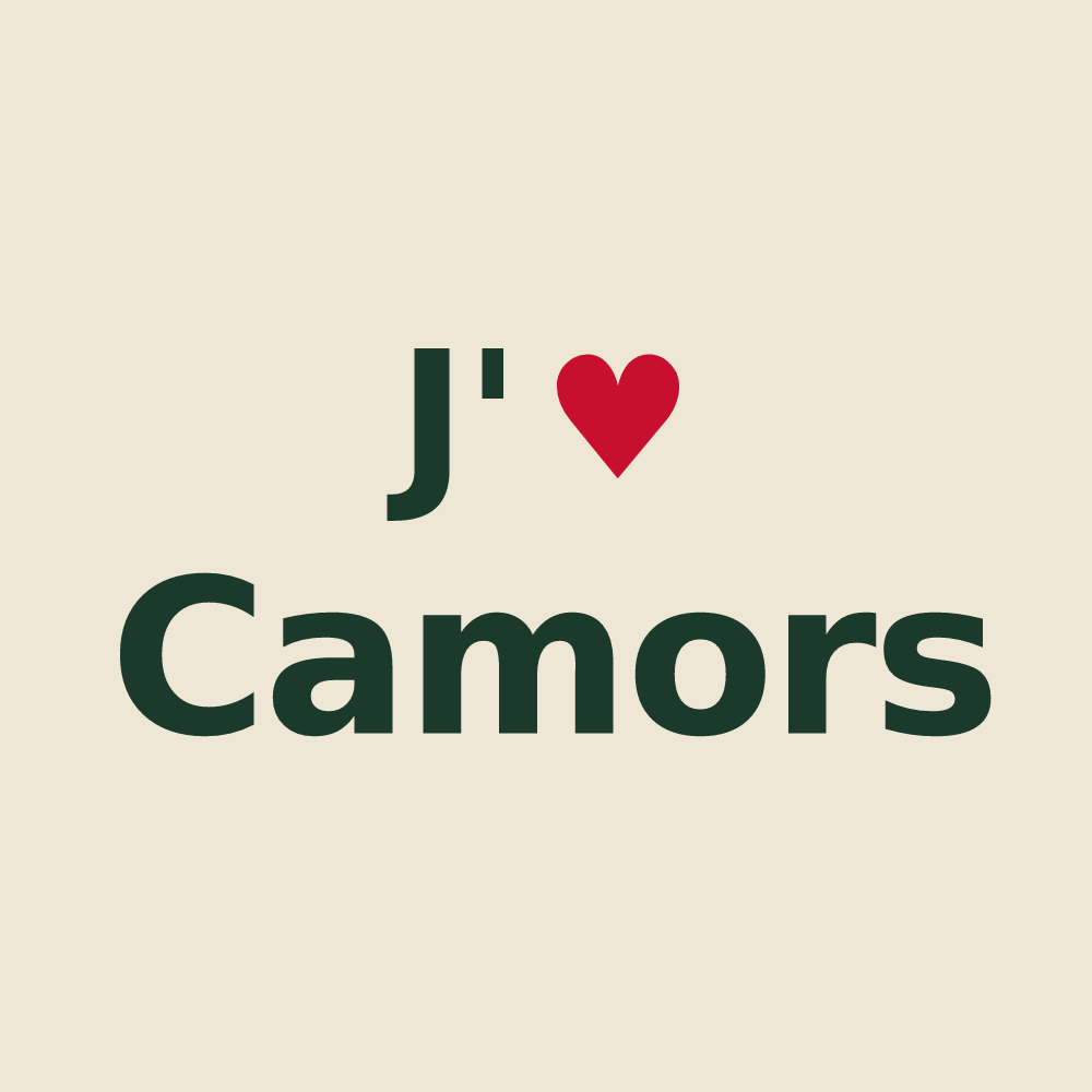 Tote bag personnalisé Camors — design J'aime Camors