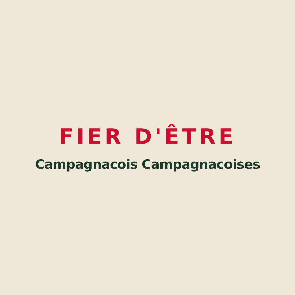 Tote bag « Fier d'être Campagnacois Campagnacoises » — design pour Campagnac