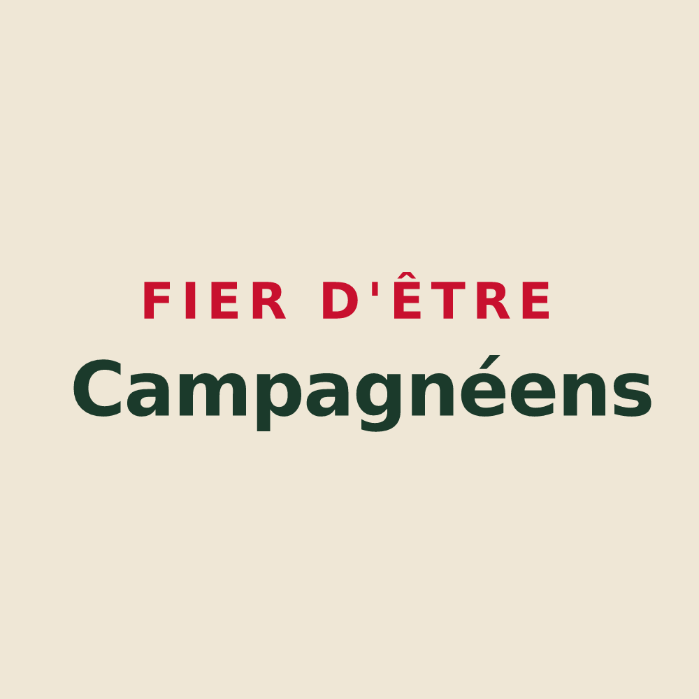Tote bag « Fier d'être Campagnéens » — design pour Campagne-sur-Arize