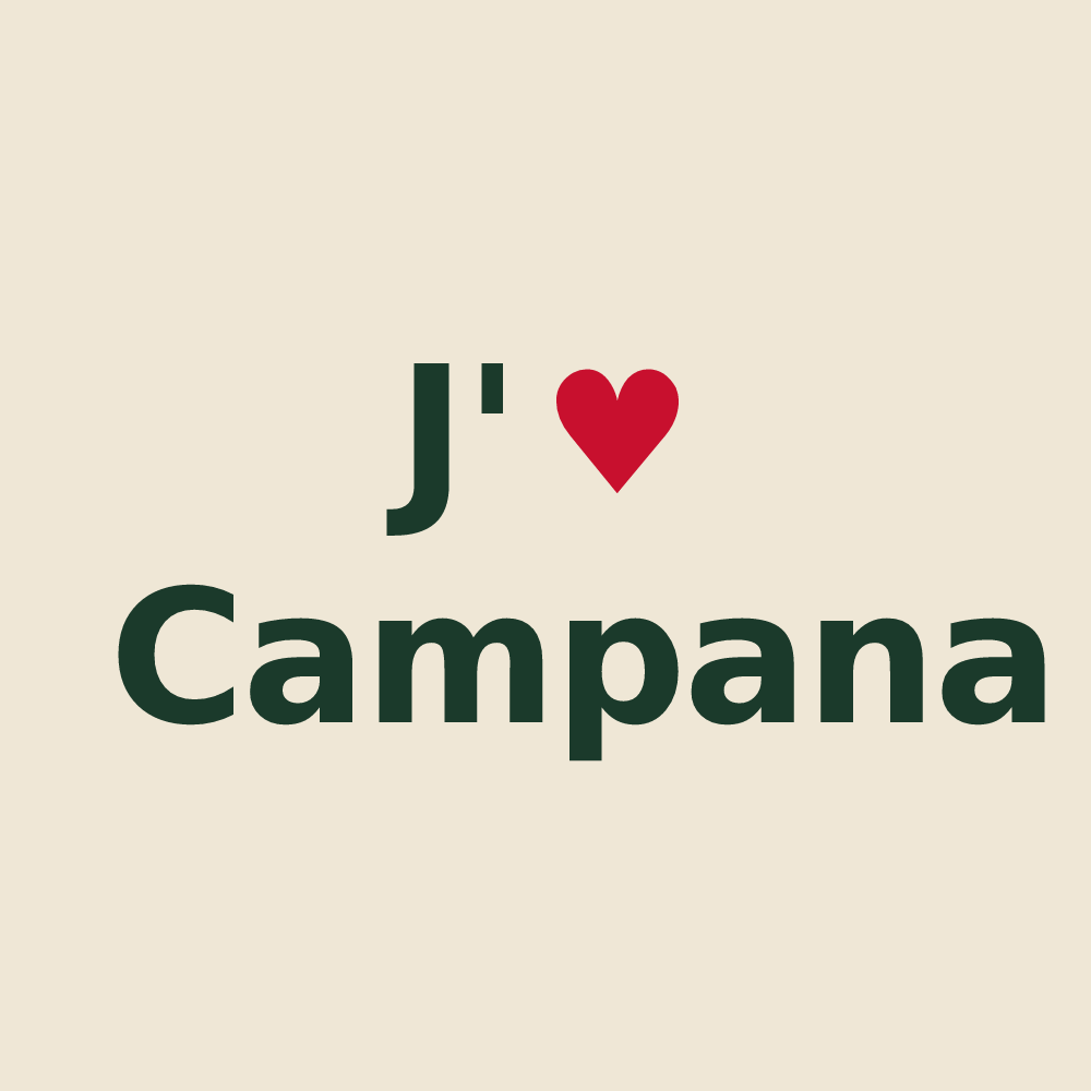 Tote bag personnalisé Campana — design J'aime Campana
