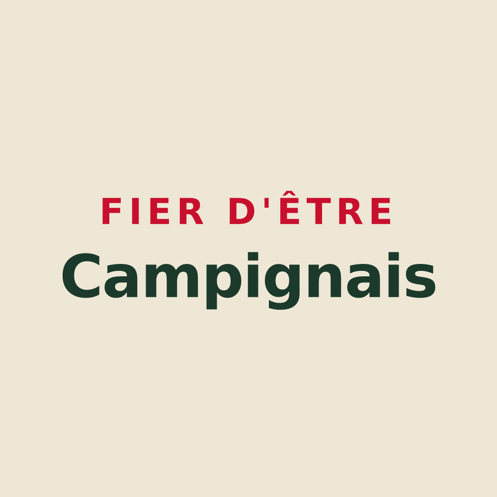 Tote bag « Fier d'être Campignais » — design pour Campigny