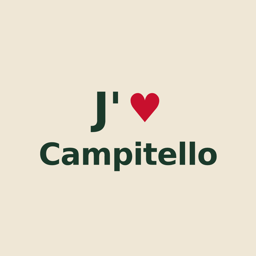 Tote bag personnalisé Campitello — design J'aime Campitello
