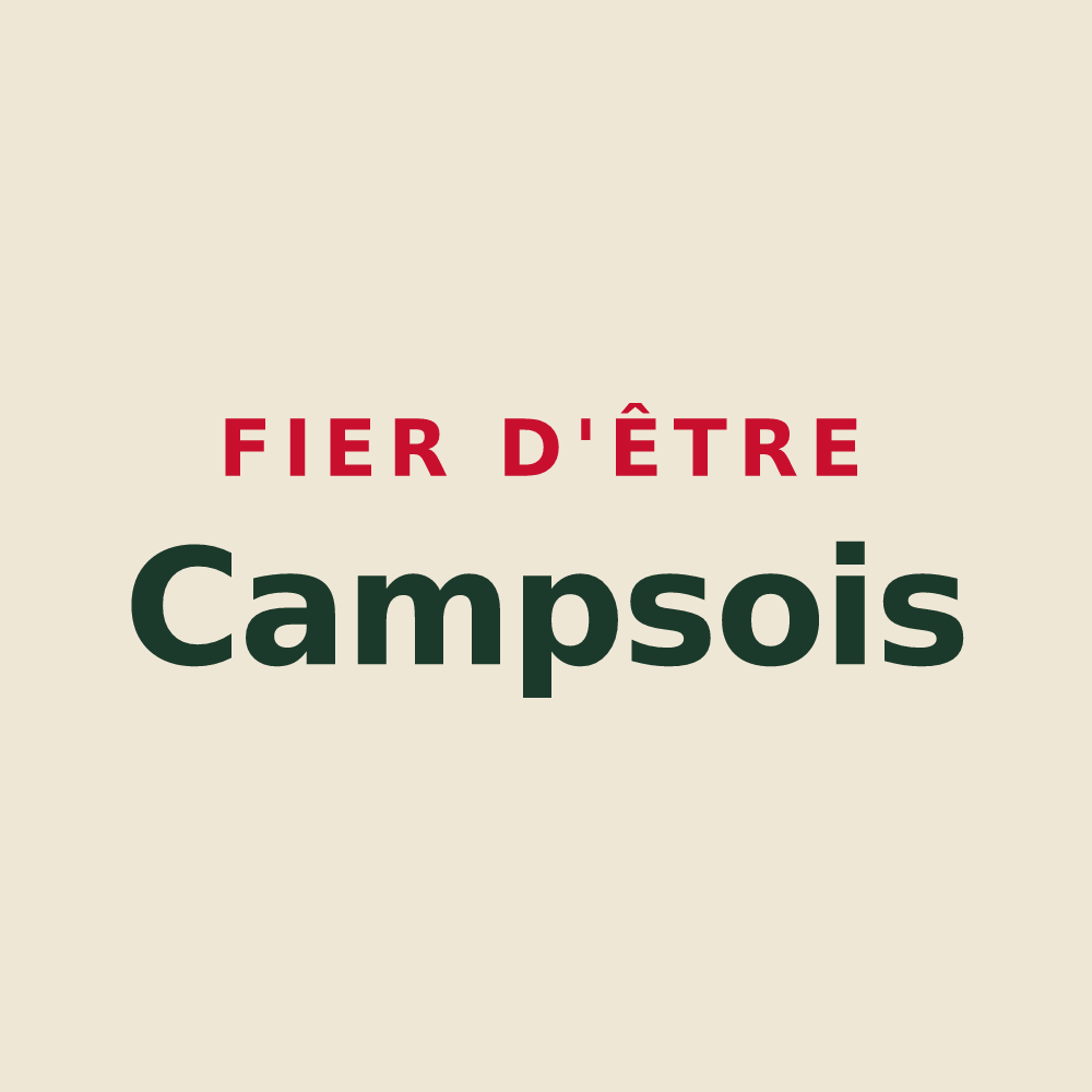 Tote bag « Fier d'être Campsois » — design pour Camps-la-Source