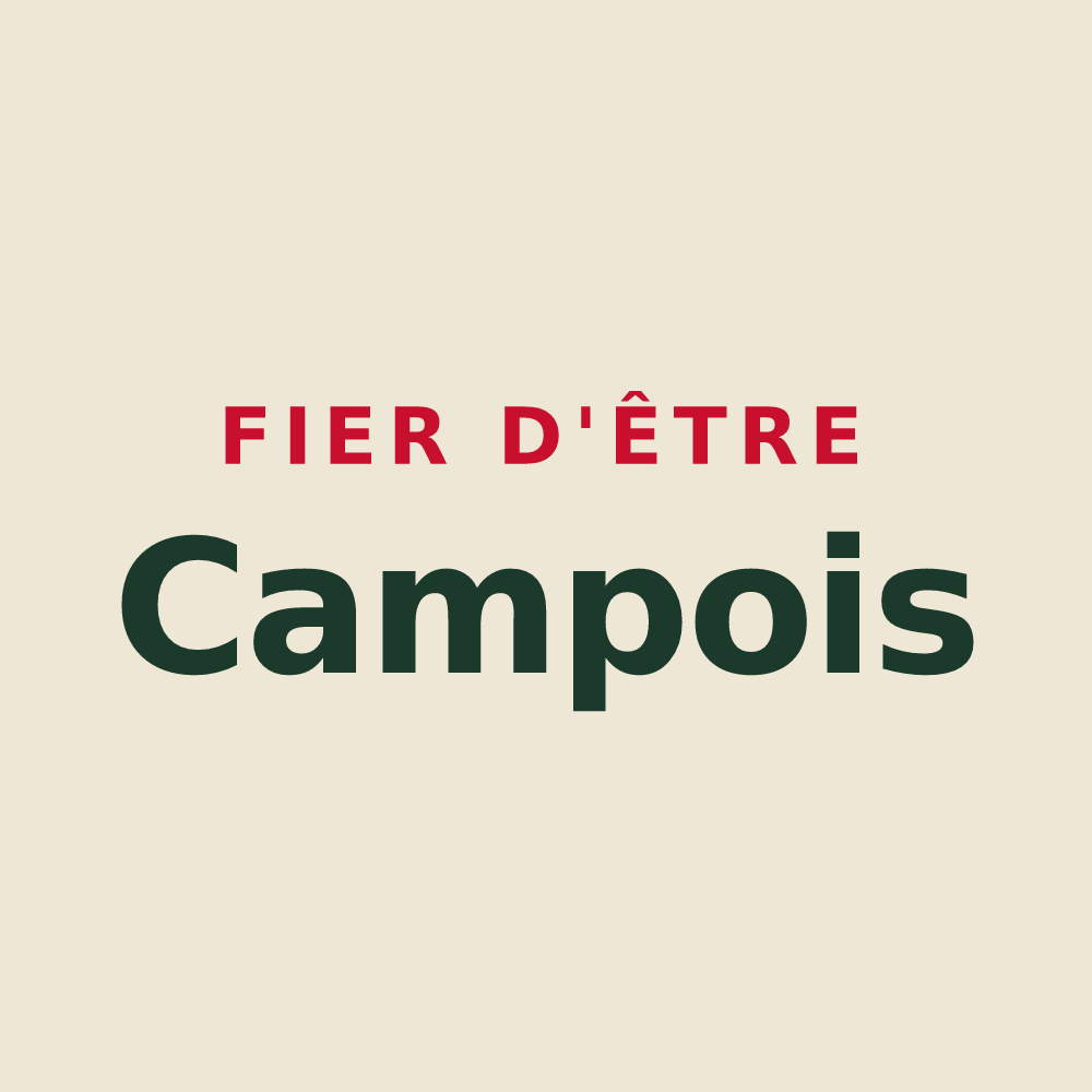 Tote bag « Fier d'être Campois » — design pour Camps-sur-l'Agly