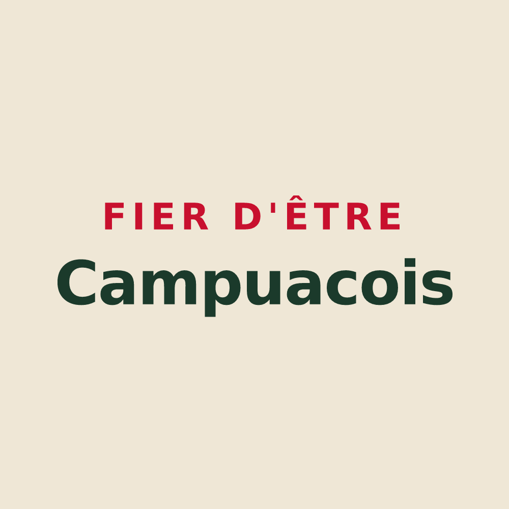 Tote bag « Fier d'être Campuacois » — design pour Campuac