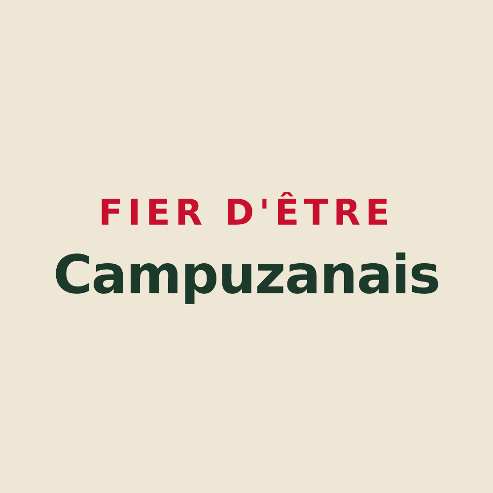 Tote bag « Fier d'être Campuzanais » — design pour Campuzan