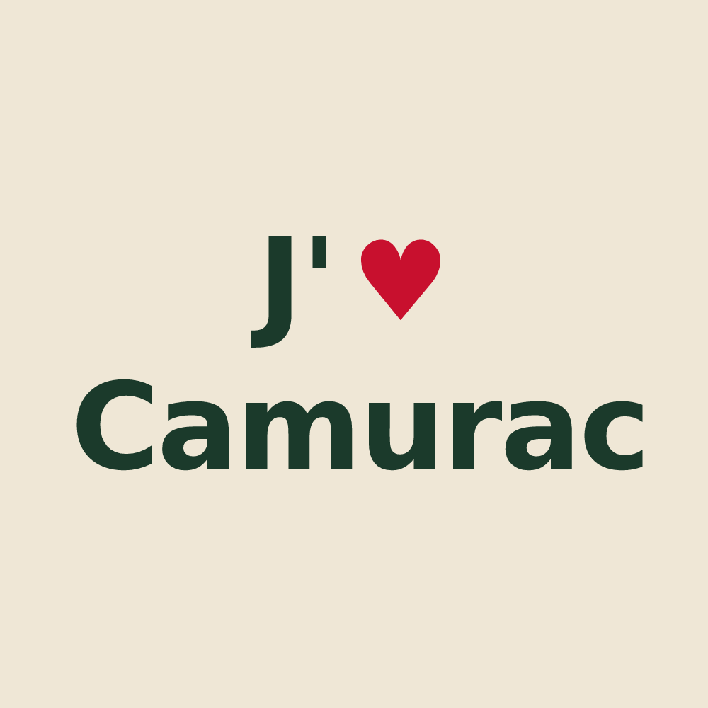 Tote bag personnalisé Camurac — design J'aime Camurac
