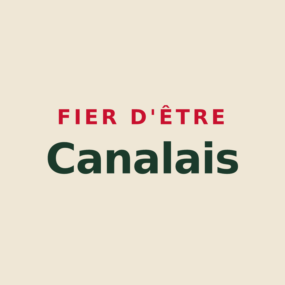 Tote bag « Fier d'être Canalais » — design pour Canals