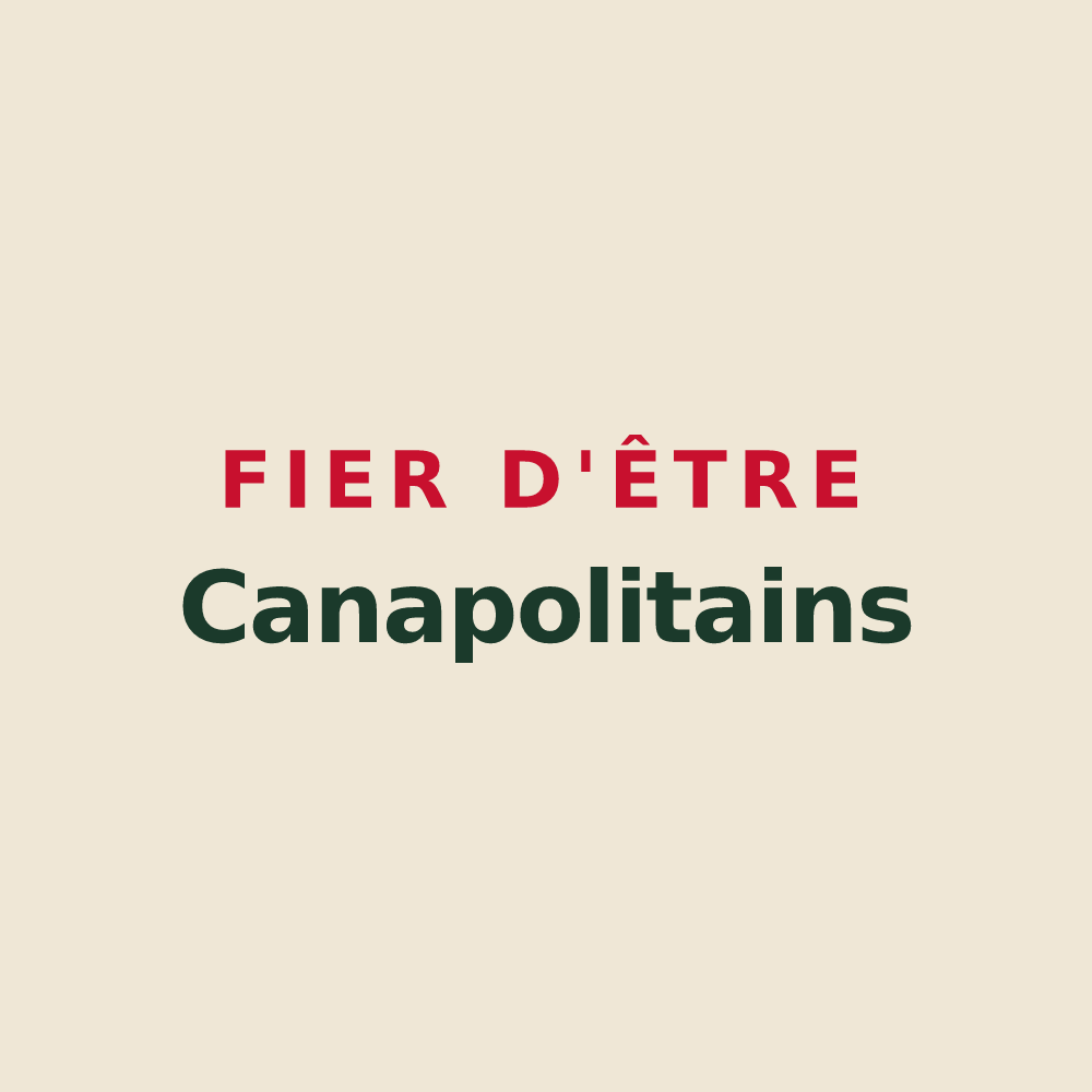 Tote bag « Fier d'être Canapolitains » — design pour Canaples