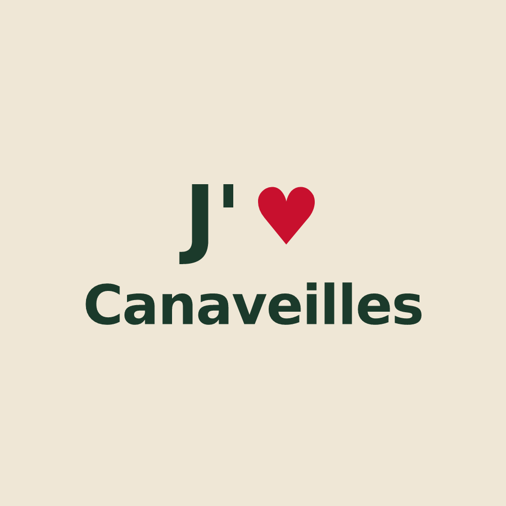 Tote bag personnalisé Canaveilles — design J'aime Canaveilles