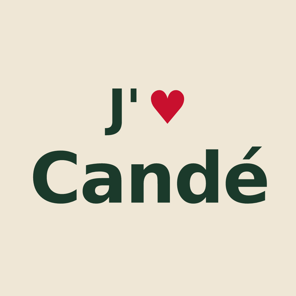 Tote bag personnalisé Candé — design J'aime Candé