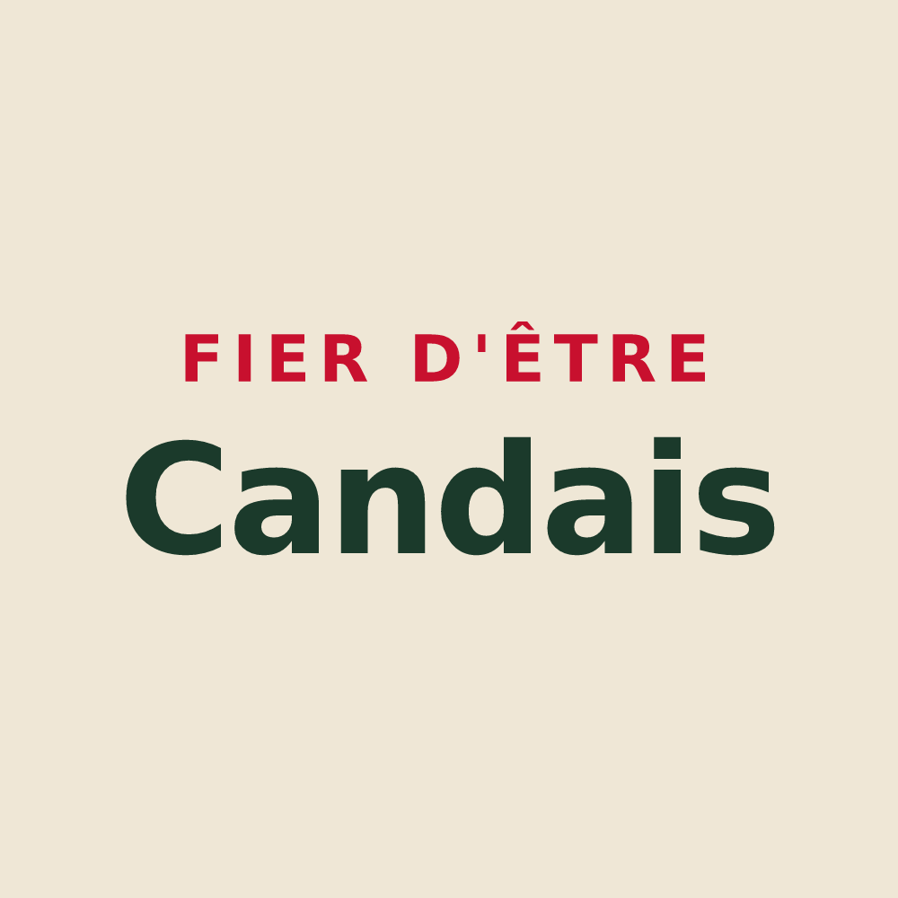 Tote bag « Fier d'être Candais » — design pour Candes-Saint-Martin