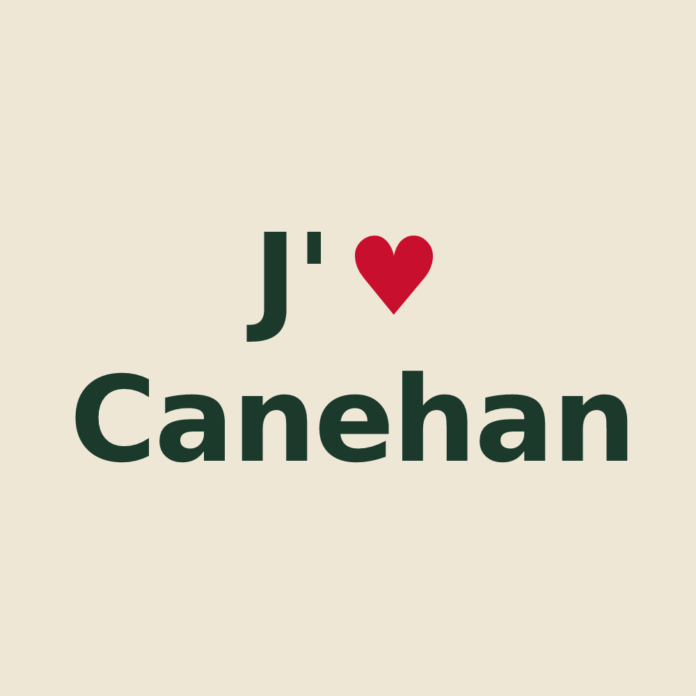 Tote bag personnalisé Canehan — design J'aime Canehan