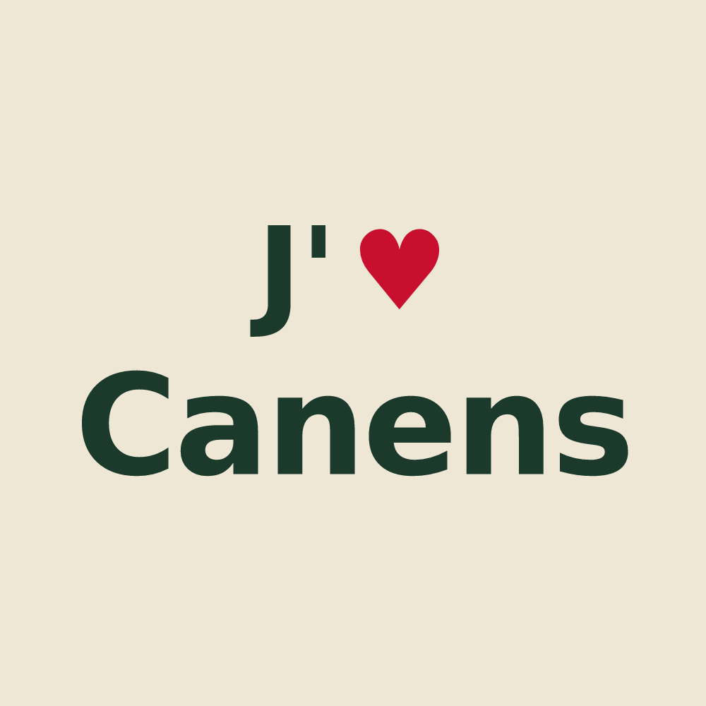 Tote bag personnalisé Canens — design J'aime Canens
