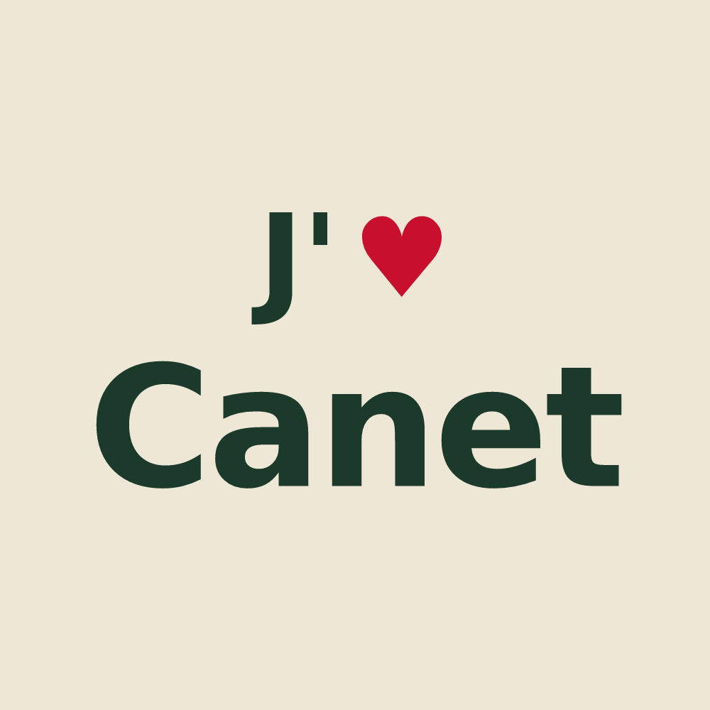 Tote bag personnalisé Canet — design J'aime Canet