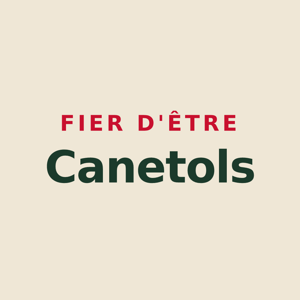 Tote bag « Fier d'être Canetols » — design pour Canet-de-Salars