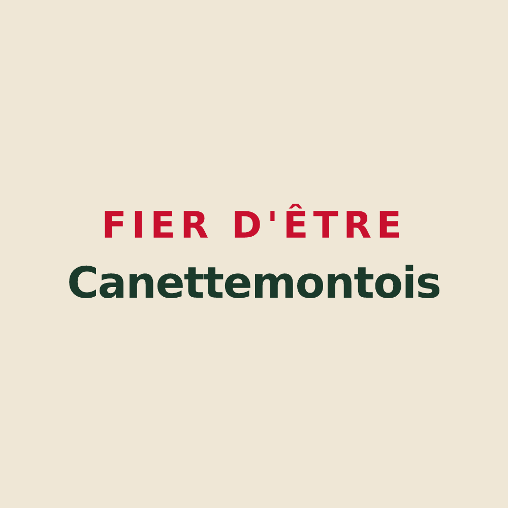 Tote bag « Fier d'être Canettemontois » — design pour Canettemont