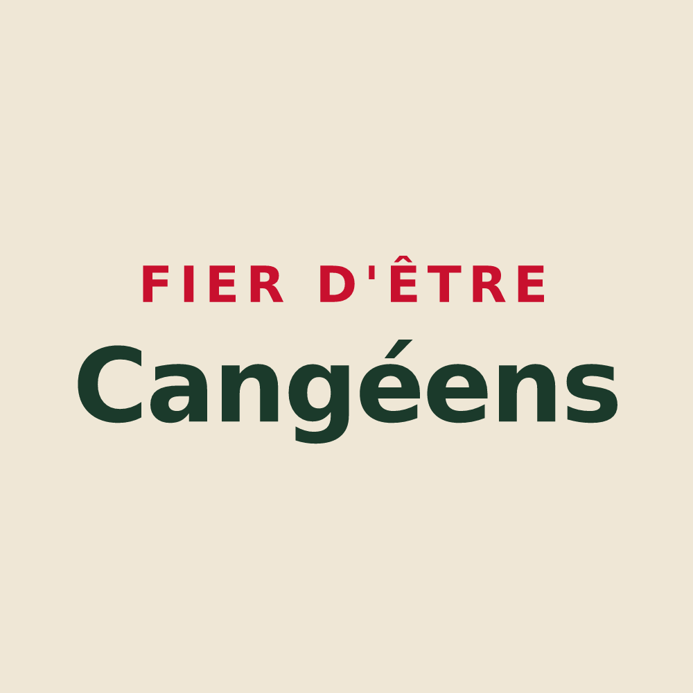Tote bag « Fier d'être Cangéens » — design pour Cangey