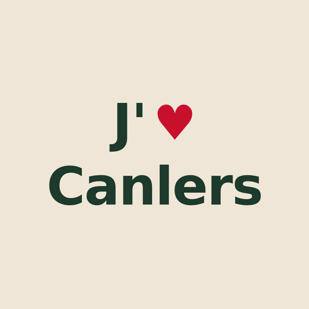 Tote bag personnalisé Canlers — design J'aime Canlers